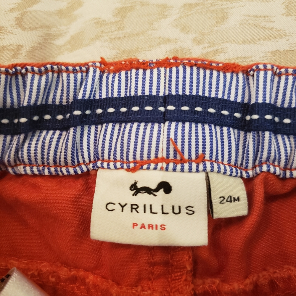 CYRILLUS Orange Chinos 24M - Picture 6 of 7